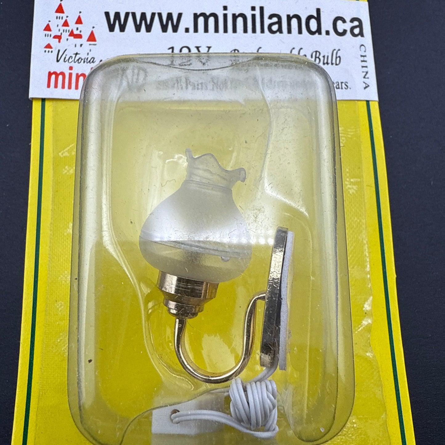 Clearance SALE tulip wall Lamp 12V dollhouse miniature 1:12 light