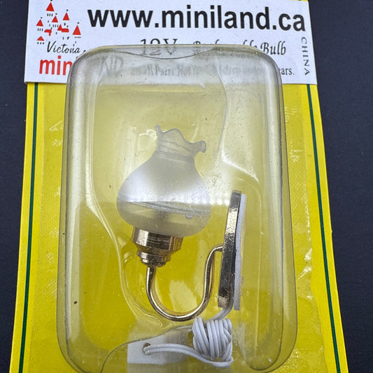 Clearance SALE tulip wall Lamp 12V dollhouse miniature 1:12 light