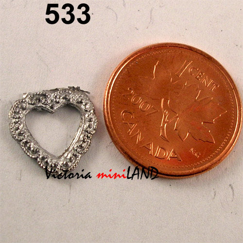 FRAME 533 unfinished DIY metal miniature for dollhouse - Do it yourself