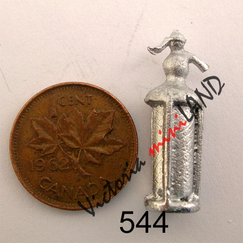 Bouteille de Selzer miniature en métal non finie de 2,5 cm de hauteur pour maison de poupée - À faire soi-même
