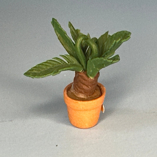 House potted green houseplant plant pot for dollhouse miniature 1:12 scale forever garden