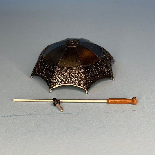 Heidi Ott Dollhouse Miniature Umbrella – Black (1:12 Scale)