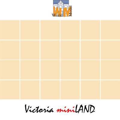 Dollhouse Miniature Wall Tile – Yellow Tile Pattern 1:12
