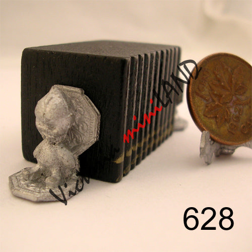 Kewpie doll head bookend  unfinished DIY metal miniature for dollhouse - Do it yourself  -2pcs