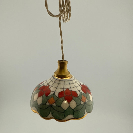 Miniature Porcelain Ceiling Lamp | 12V Dollhouse Light | 1:12 Scale | 3 cm (1.18”) Diameter