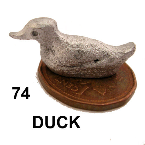 DUCK TOY 3/4"L DIY metal miniature for dollhouse - Do it yourself