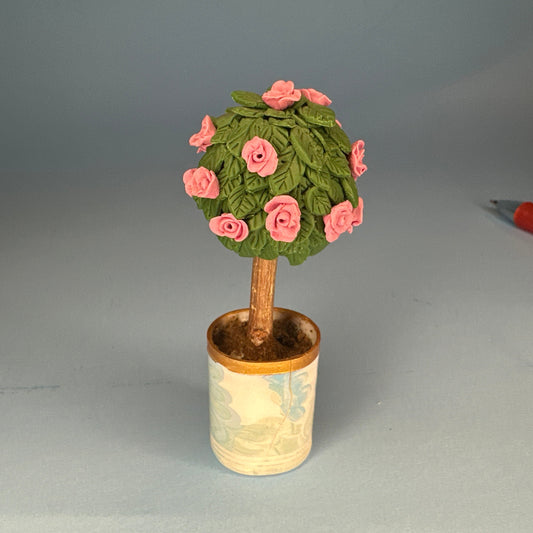 Miniature Potted Plant for Dollhouses 1:12 – Rounded Zardin