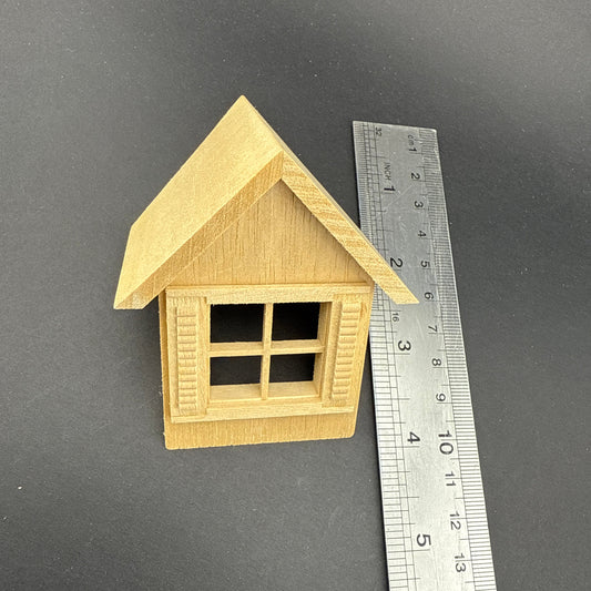 1:24 Dollhouse wooden Dormer Window Traditional Style