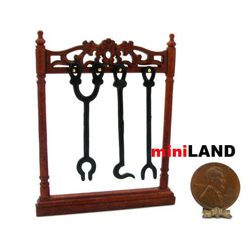 Fireplace Accessory Stand 90915 WN 1:12 scale