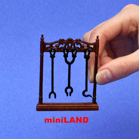 Fireplace Accessory Stand 90915 WN 1:12 scale