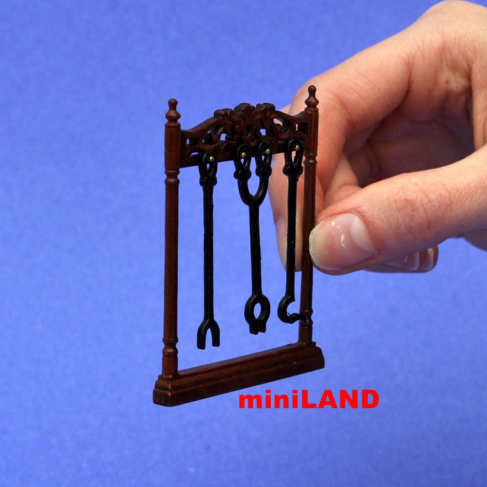 Fireplace Accessory Stand 90915 WN 1:12 scale