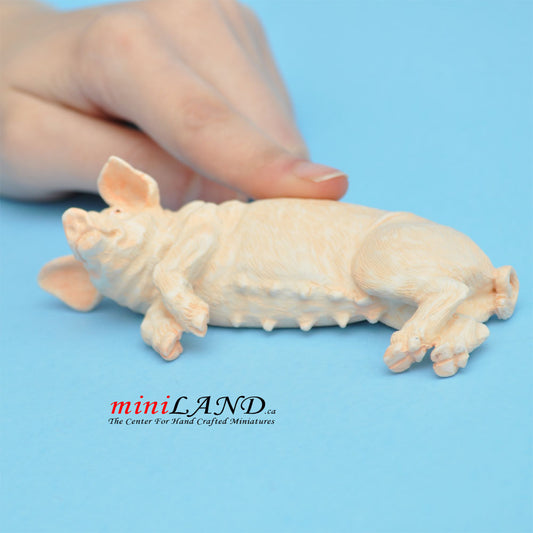 pig 1-¾ H/4-¼ L/2 W Female For dollhouse miniatures 1:12 scale