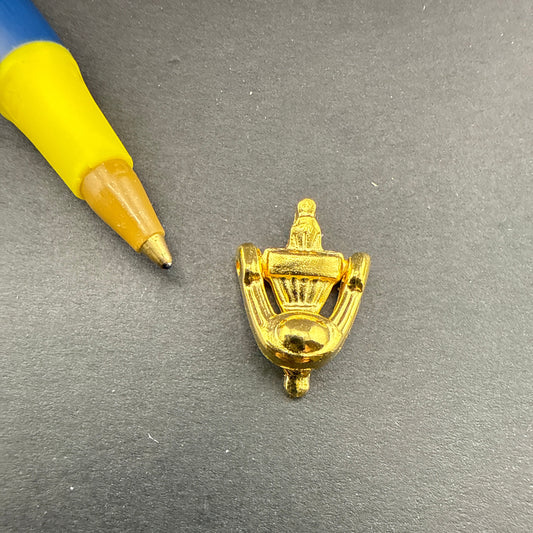 Gold Plated Working Door Knocker Dollhouse Miniature 1:12 scale