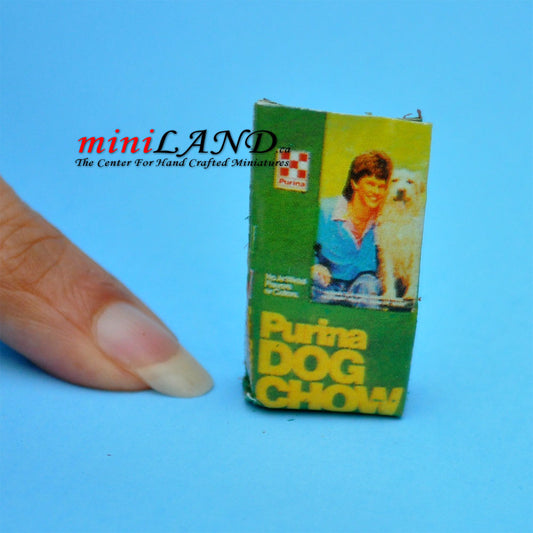 Bag of dog food  dollhouse miniature 1:12 scale