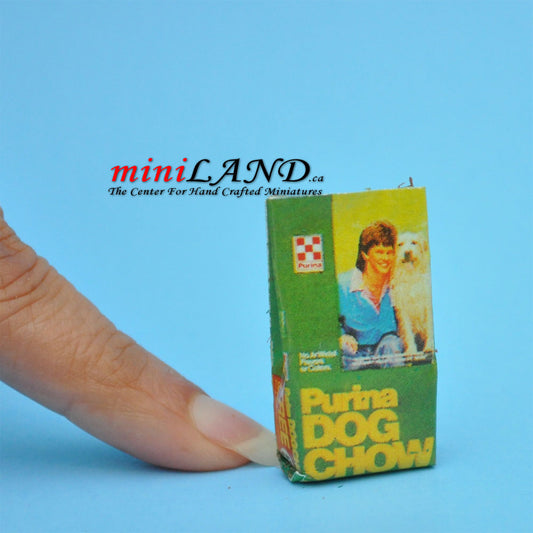 Bag of dog food  dollhouse miniature 1:12 scale