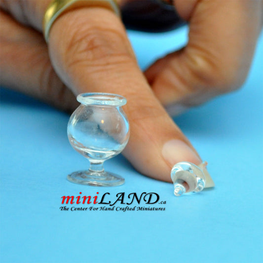 Klare Glas Keksdose Puppenhaus Miniatur 1:12