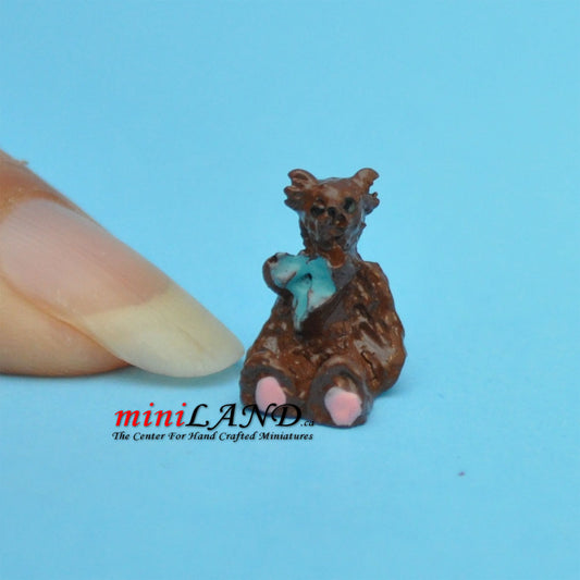 Cute baby bear stuffy toy for dollhouse miniature child room 1:12 scale