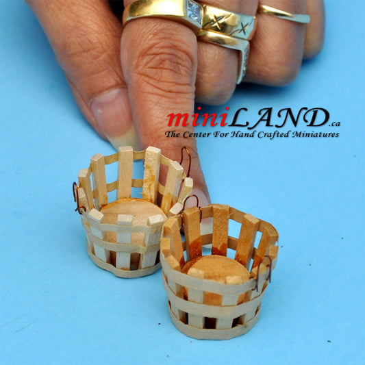 Vegetable Crate 2pcs  dollhouse miniature 1:12