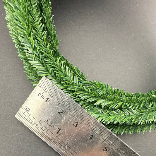Miniature Pine Roping Green Garland – 1:12 Scale Dollhouse Christmas & Garden Decor, 10 ft DIY