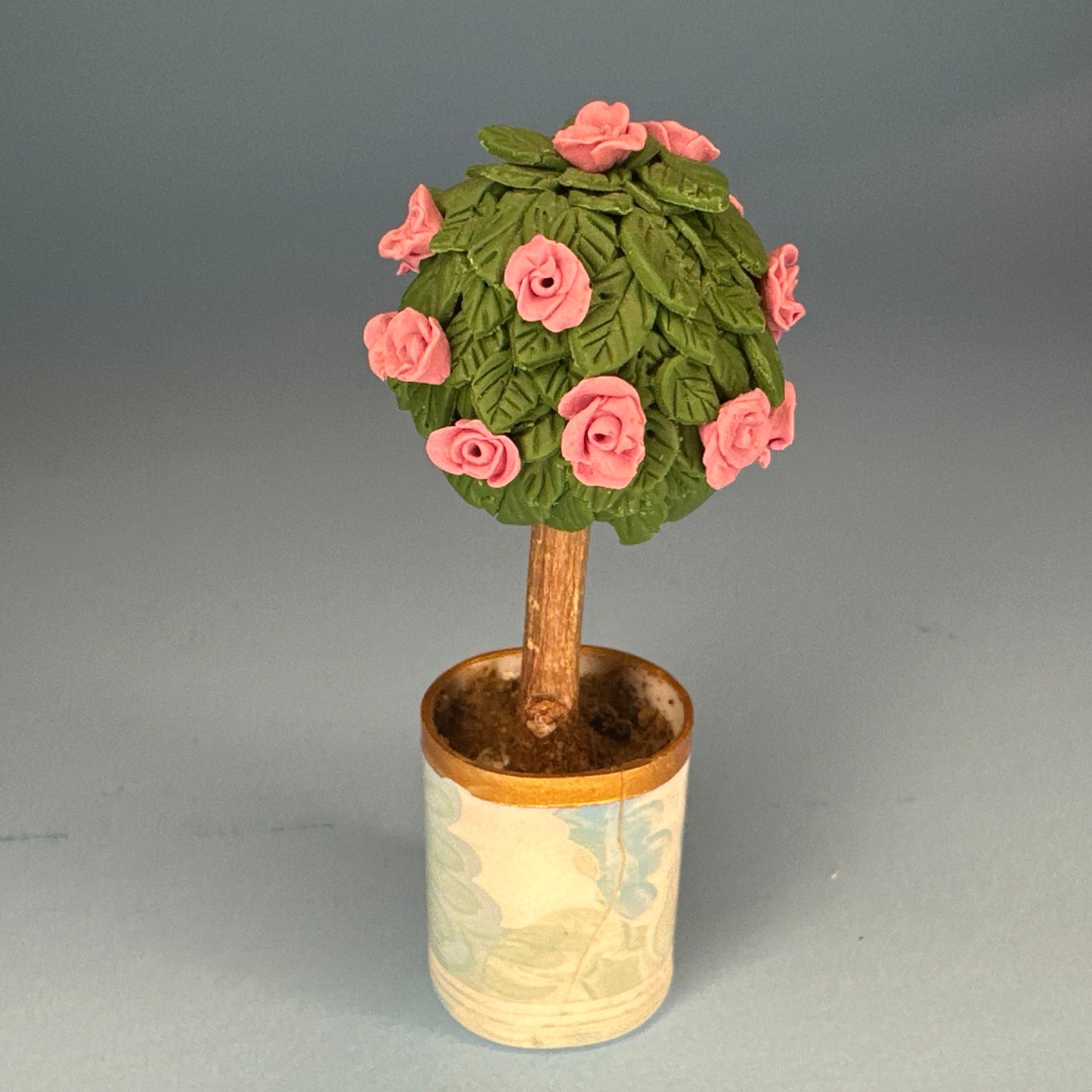 Miniature Potted Plant for Dollhouses 1:12 – Rounded Zardin