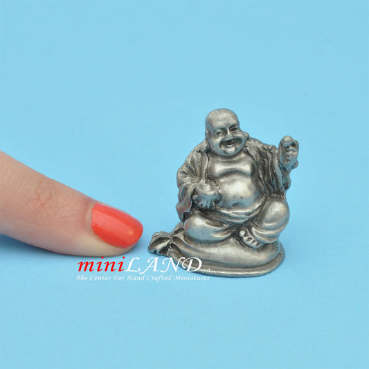 Buddha Statue metal for dollhouse miniatures type C 1.25" tall Acc2150 Z08