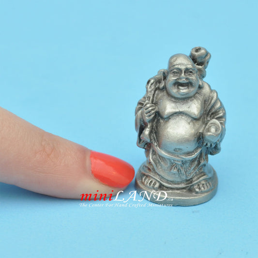 Buddha Statue metal for dollhouse miniatures type B 1.25" tall Acc2155 Z08