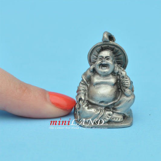 Buddha Statue metal for dollhouse miniatures type A 1.25" tall Acc2156 Z08