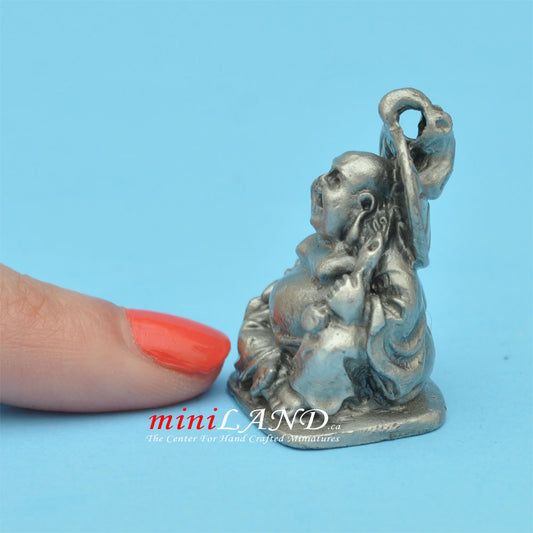 Buddha Statue metal for dollhouse miniatures type A 1.25" tall Acc2156 Z08