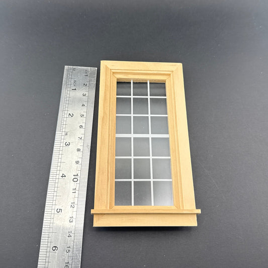 Dollhouse Window Classic Style with Acrylic 1:12 Scale Miniatures