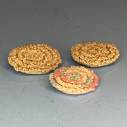Needle Artwork – Set of Three Miniature Cushions by Rosalle Pinske