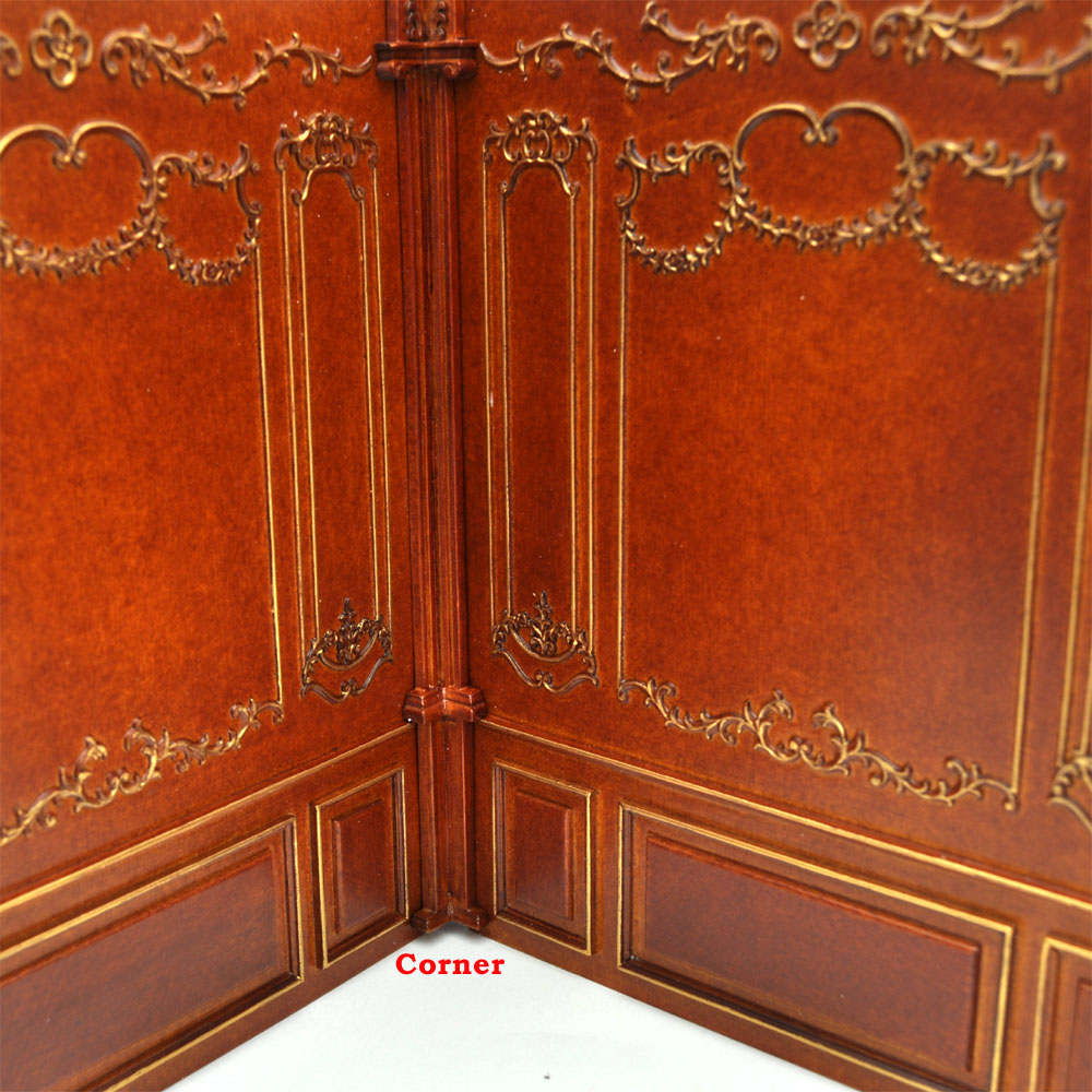 Clearance sale -  Corner Column  for Royal Paneling line Walnut 1:12 scale (Old style)