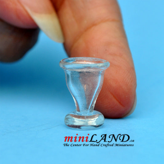 Glass ice cream milkshake cup Dollhouse miniature 1:12