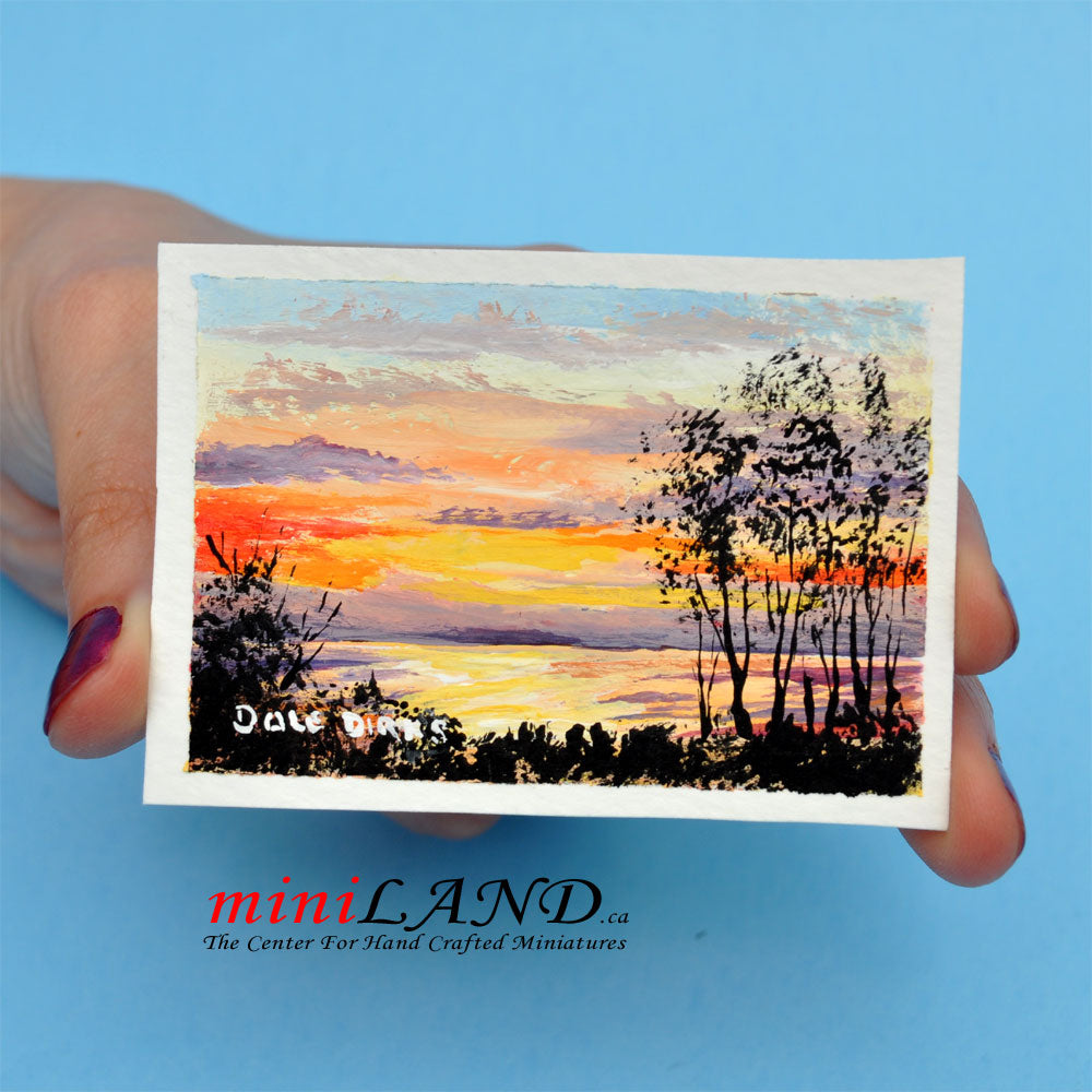 Dale Dirks – OOAK Original Acrylic Painting “Sask Sunset”