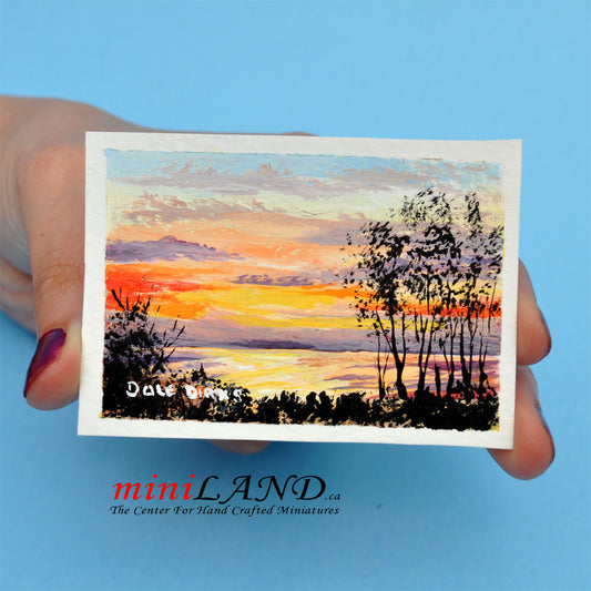 Dale Dirks – OOAK Original Acrylic Painting “Sask Sunset”