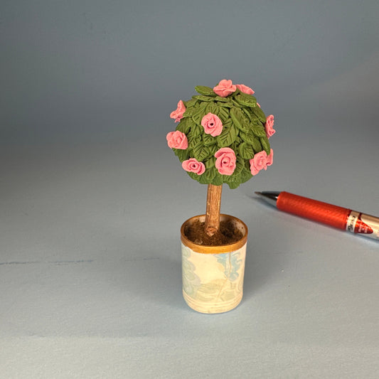 Miniature Potted Plant for Dollhouses 1:12 – Rounded Zardin