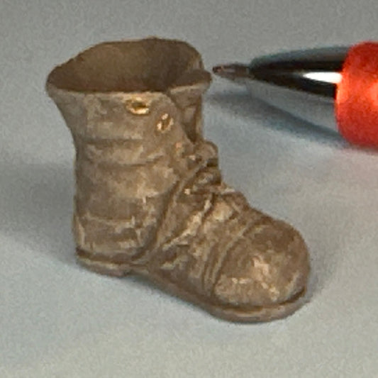 Miniature Boot-Shaped Vase for Dollhouses 1:12