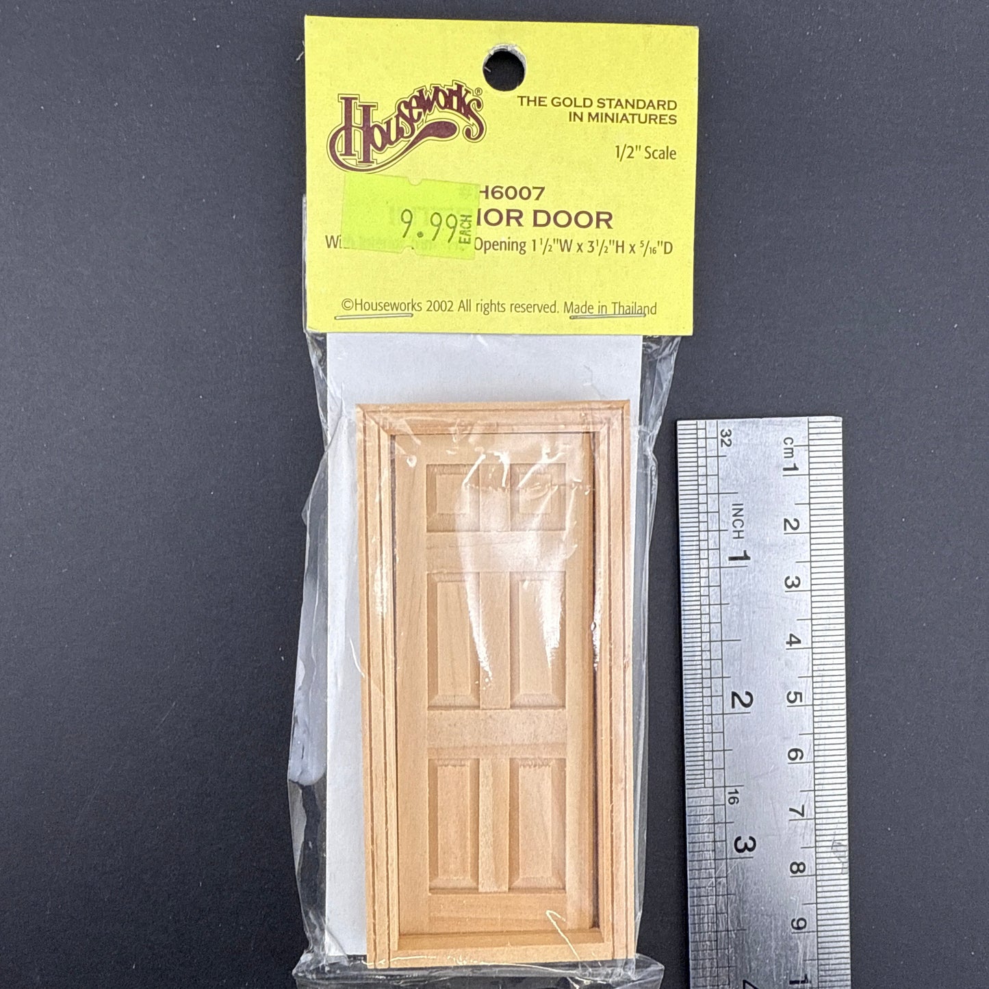 1:24 Dollhouse wooden #H6007 miniature Houseworks door