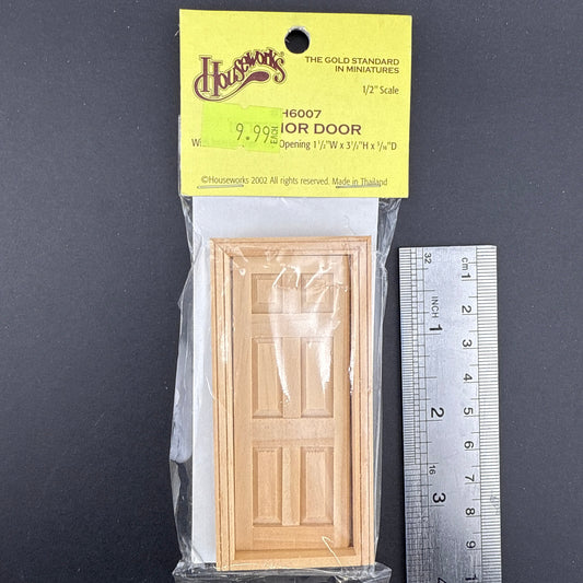 1:24 Dollhouse wooden #H6007 miniature Houseworks door