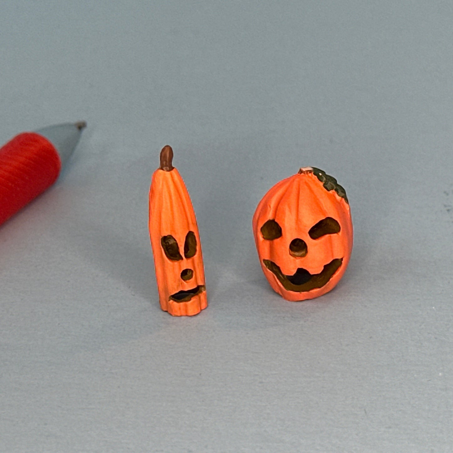 Halloween Pumpkins set /2 for 1:12 dollhouse miniature A