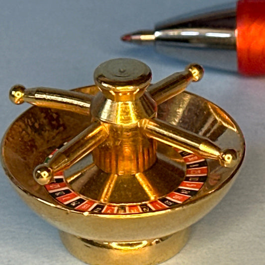 Golden Casino Roulette for Dollhouses miniature 1:12 scale