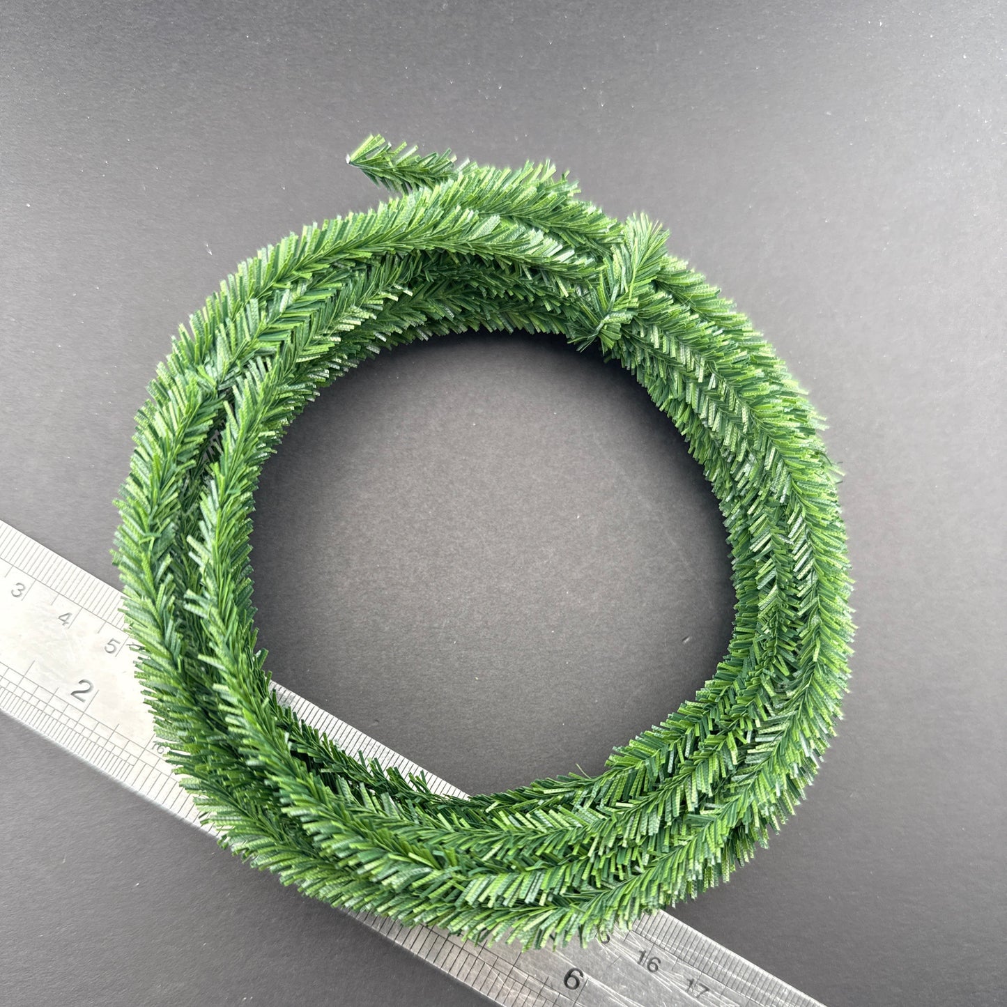 Miniature Pine Roping Green Garland – 1:12 Scale Dollhouse Christmas & Garden Decor, 10 ft DIY