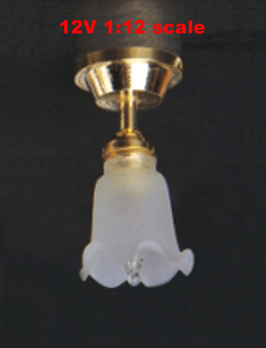 Clearance SALE Ceiling Lamp 12v dollhouse miniature 1:12 light 1"H