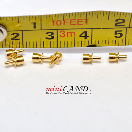 Drawer door Knobs handles set of 6pcs miniature for 1:12 scale dollhouse miniature