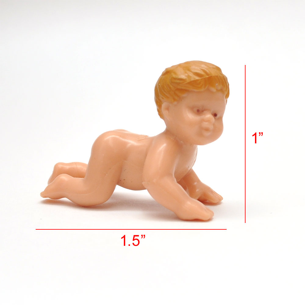 A baby  crawls on all fours Doll for 1:12 dollhouse miniature