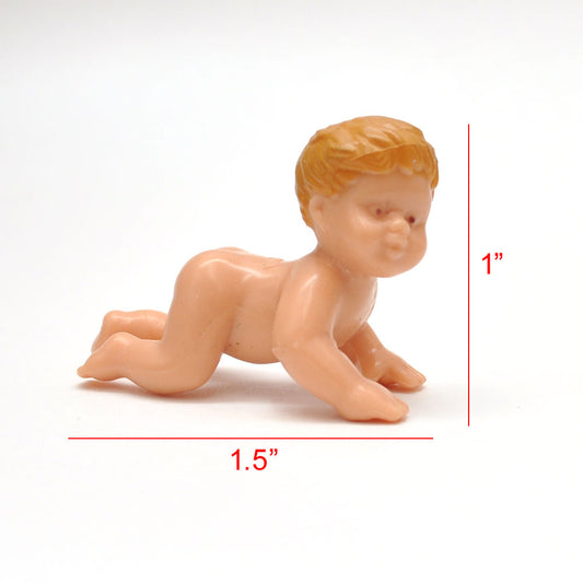 A baby  crawls on all fours Doll for 1:12 dollhouse miniature