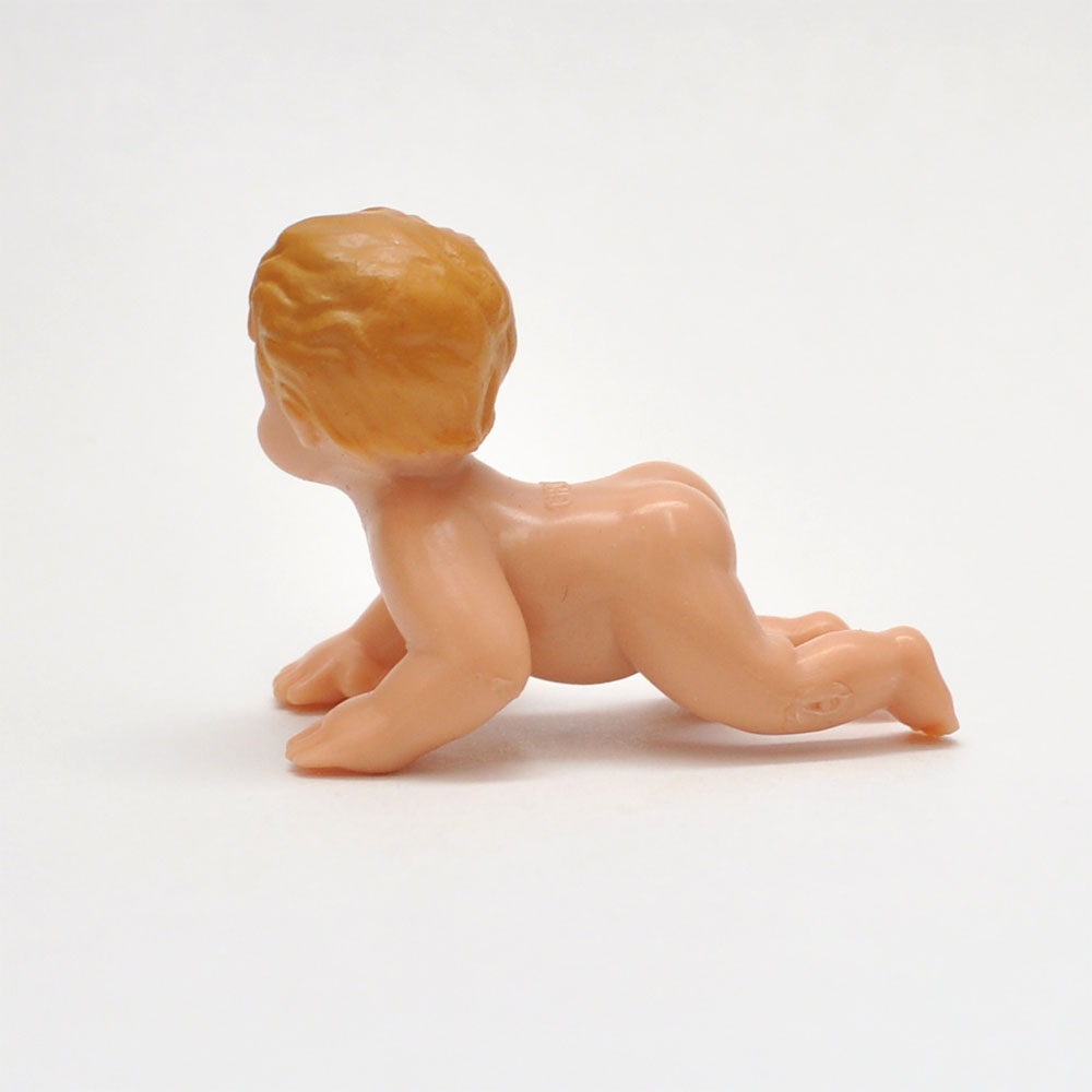 A baby  crawls on all fours Doll for 1:12 dollhouse miniature