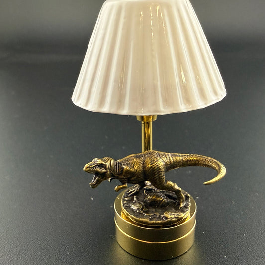 Tyrannosaurus Rex Miniature Touchless operation with Wand  1:12 table lamp LED for Dollhouse table light solid brass