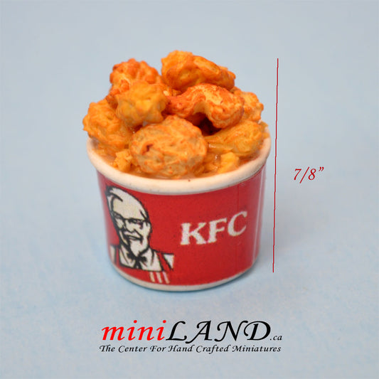 Ailes de poulet miniatures faites à la main pour maison de poupée KFC à l'échelle 1:12 KFCK2