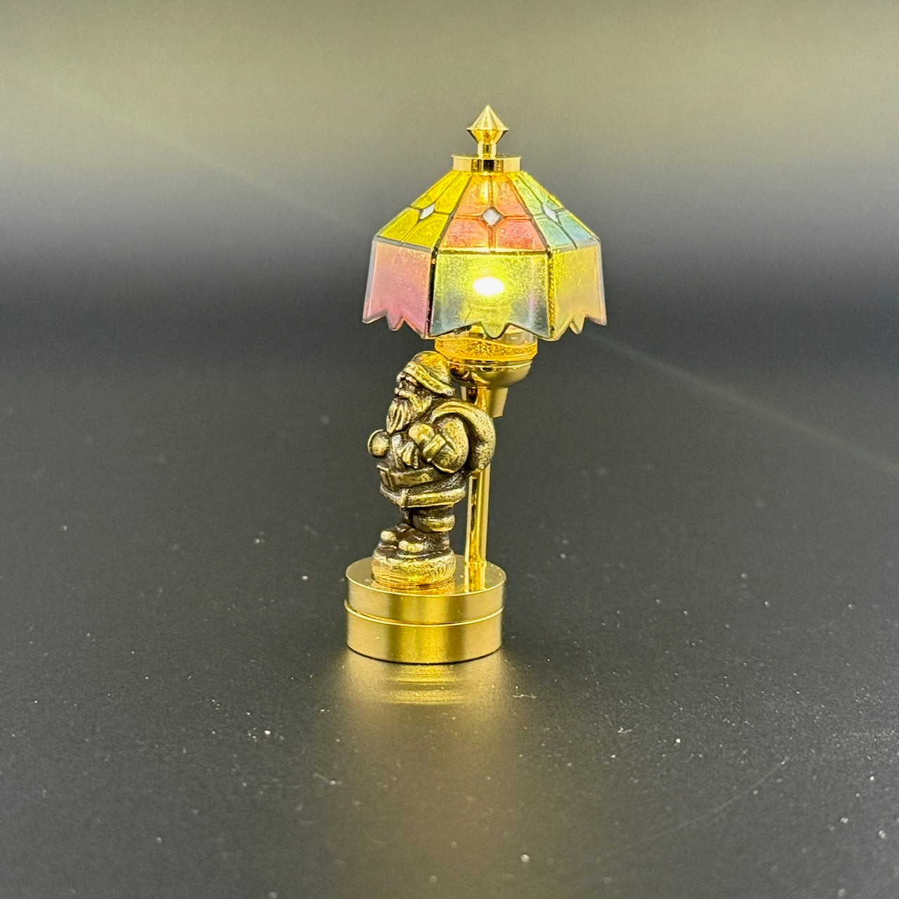 SANTA Miniature Touchless operation with Wand  1:12 table lamp LED light for Dollhouse No-touch No-Switch Stick