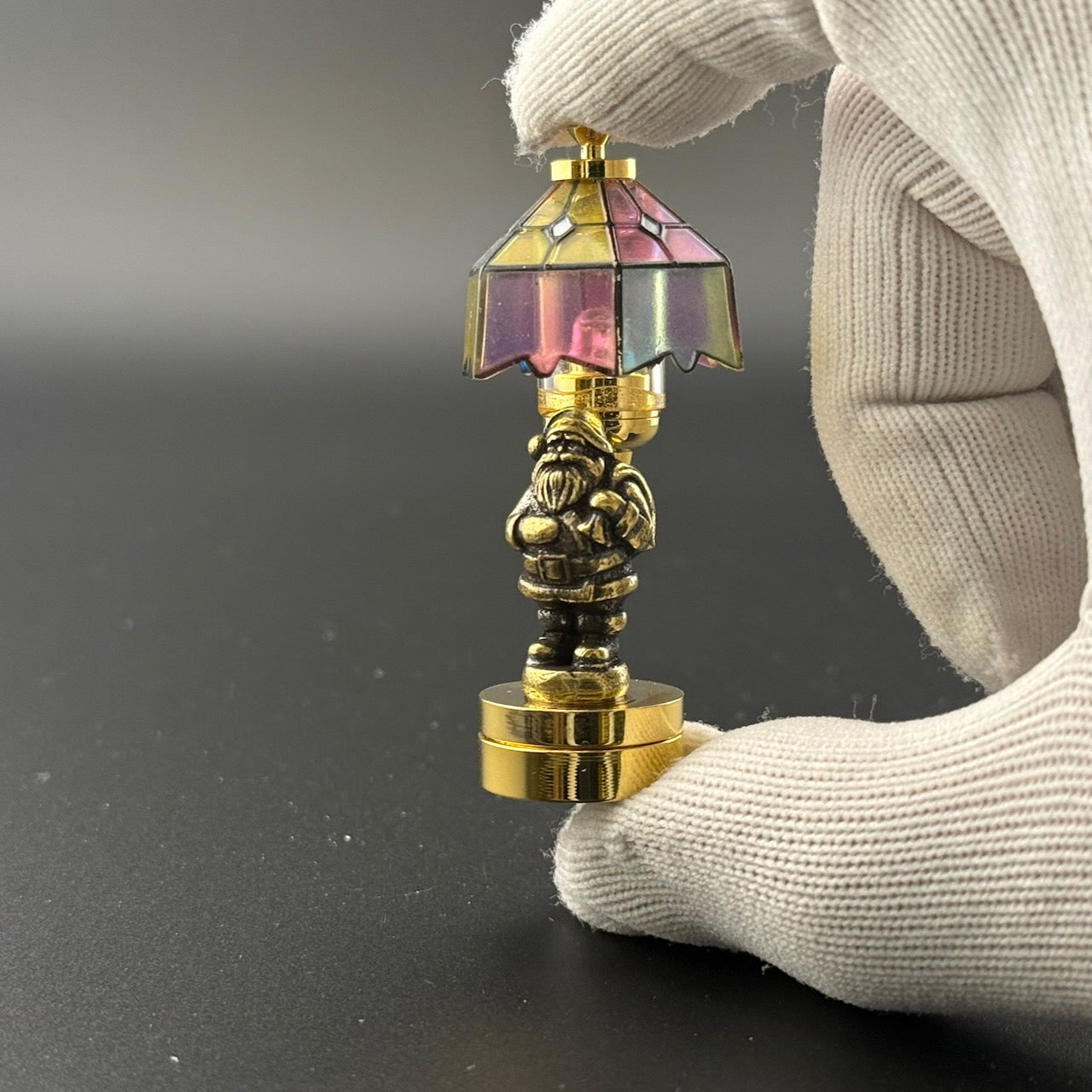 SANTA Miniature Touchless operation with Wand  1:12 table lamp LED light for Dollhouse No-touch No-Switch Stick